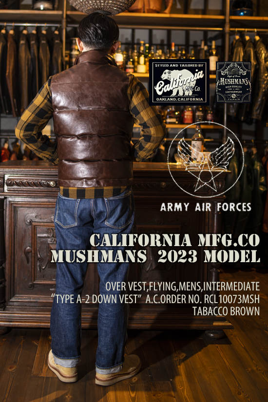 MUSHMANS×Rainbow Country(California Mfg.Co)2023-24 別注モデルの